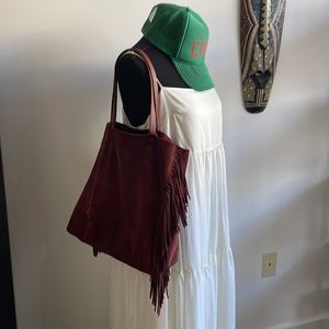 All Saints Suede Tote